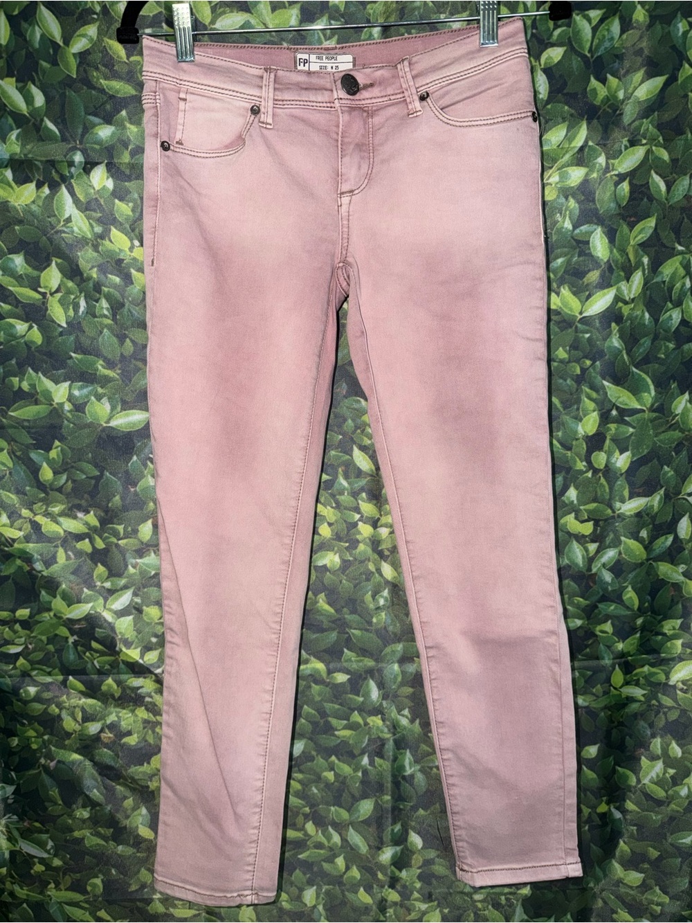 Free People Dusty Pink Skinny Jeans